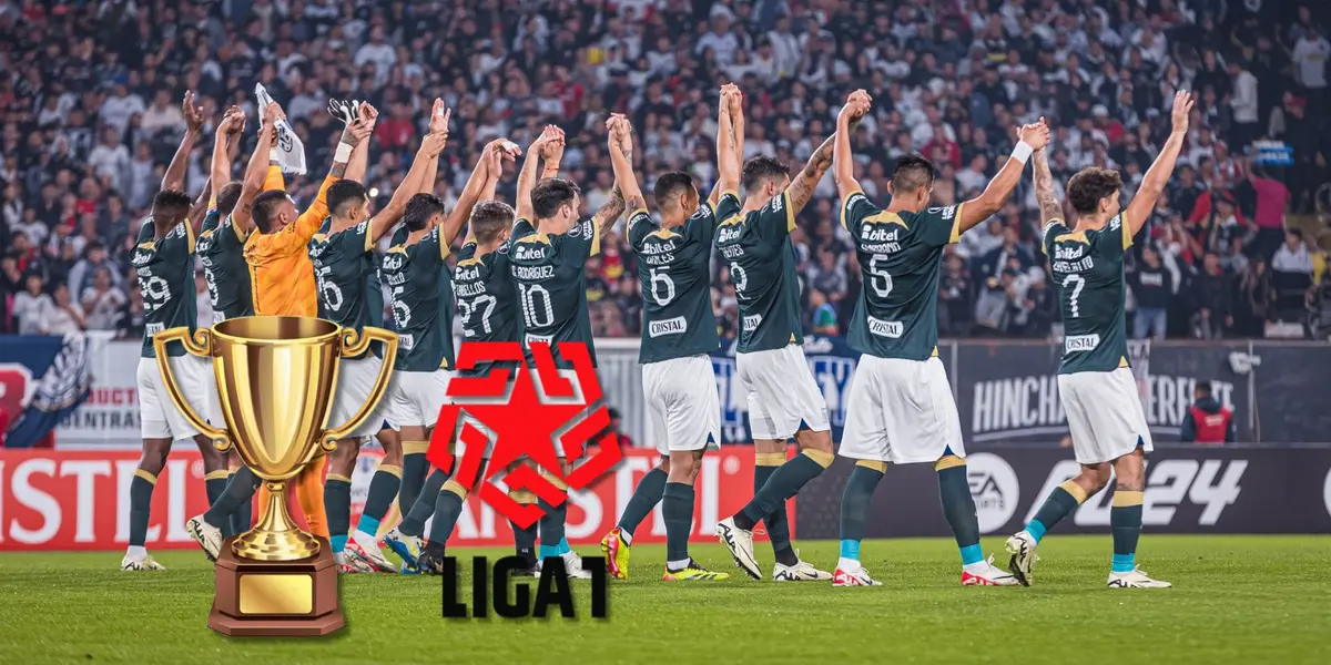 Jugadores de Alianza Lima saludando a sus hinchas en las tribunas