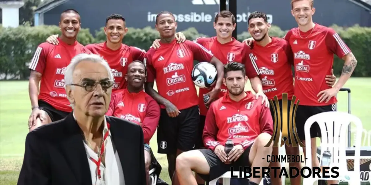 Jugadores de la Selección Peruana posando para la cámara, al lado Jorge Fossati. FOTO: América TV 