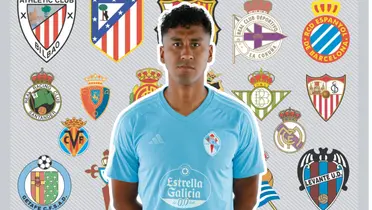 Renato Tapia con la camiseta de Celta Vigo 