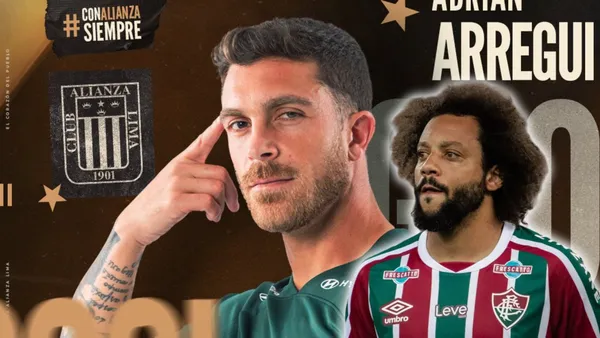 Adrián Arregui celebrando y Marcelo serio (Foto: Alianza Lima)