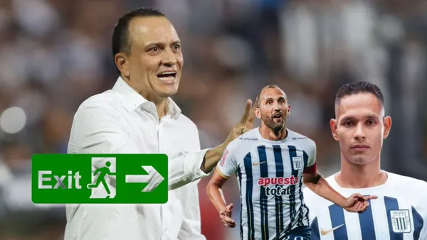 Alejandro Restrepo, Hernán Barcos y Renzo Garcés representando a Alianza Lima