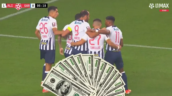 Alianza Lima celebrando gol ante Deportivo Garcilaso (Foto: Captura)