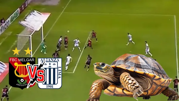 Alianza Lima jugando contra Melgar