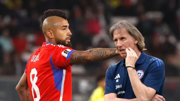 Arturo Vidal - Ricardo Gareca (Foto: La Roja)