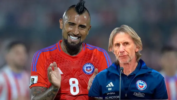 Arturo Vidal - Ricardo Gareca (Foto: X de La Roja)