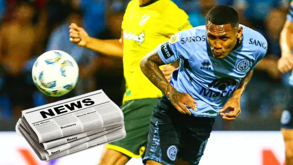 Bryan Reyna tuvo un gran partido con Belgrano