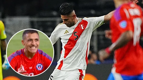 Carlos Zambrano - Alexis Sánchez (Foto: FPF)