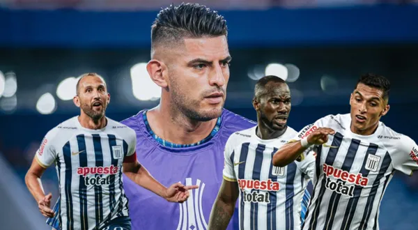 Carlos Zambrano, junto a Hernán Barcos, Ceciclio Waterman y Kevin Serna. FOTO: Fútbol Peruano