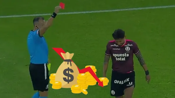 Christofer Gonzales expulsado ante LDU (Foto: Captura)