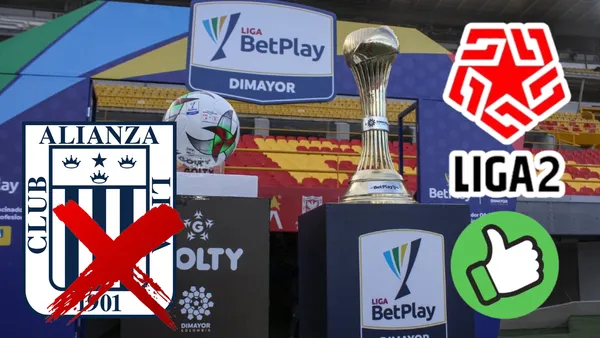 Copa y pelota de la Liga BetPlay Dimayor de Colombia