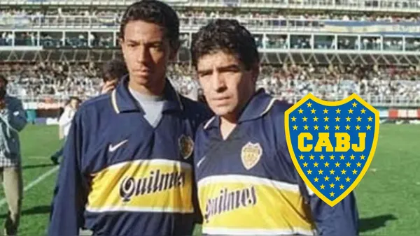 Diego Armando Maradona - Nolberto Solano (Foto: Boca Juniors)
