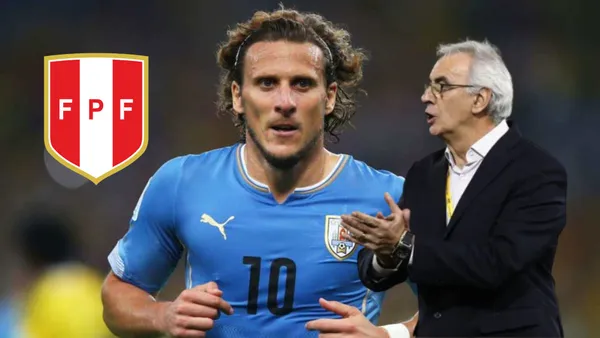 Diego Forlán y Jorge Fossati (Foto: Sports Illustrated)