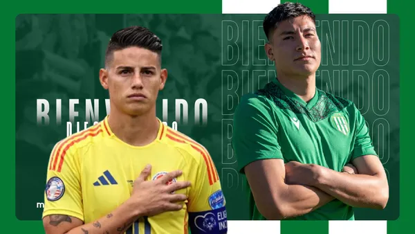 Diego Romero - James Rodríguez (Foto: Banfield)