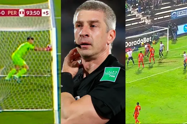 El balón entró al arco rival, pero el juez de línea no levantó el balón y terminó siendo un gol fantasma