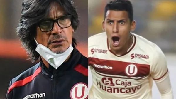 El director técnico, Ángel Comizzo no toma en cuenta a Tiago Cantoro que la rompe en los entrenamiento de Universitario de Deportes