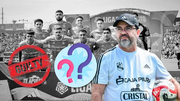 Enderson Moreira observando a sus jugadores de Sporting Cristal