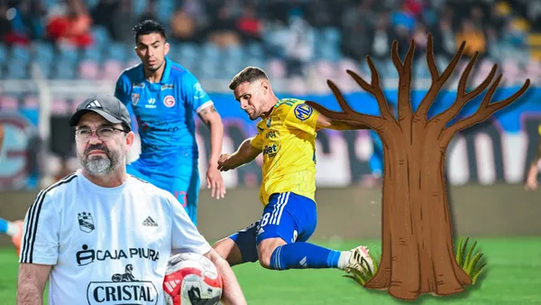 Enderson Moreira observando una jugada del duelo entre Garcilaso vs Cristal