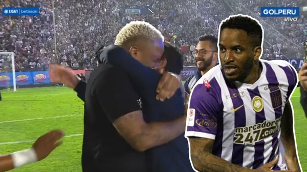 Farfán y Salas abrazándose (Foto: Captura)
