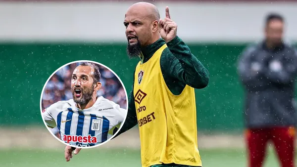 Felip Melo y Hernán Barcos (Foto: Instagram)