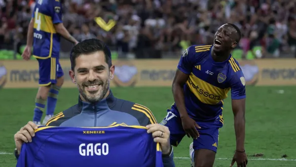 Fernando Gago - Luis Advíncula (Foto: Boca Juniors)