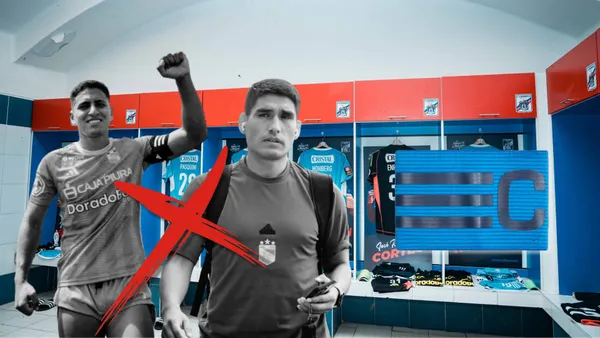 Gianfranco Chávez e Irven Ávila en el vestuario de Sporting Cristal