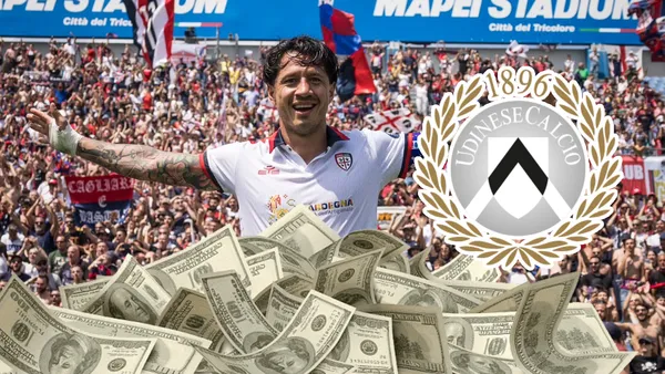 Gianluca Lapadula celebrando (Foto: Cagliari)