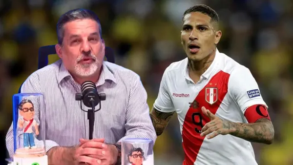 Gonzalo Núñez y Paolo Guerrero en Perú.