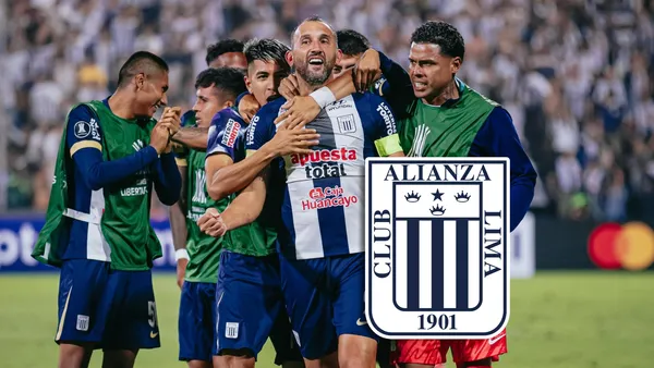 Hernán Barcos celebrando (Foto: Alianza Lima).