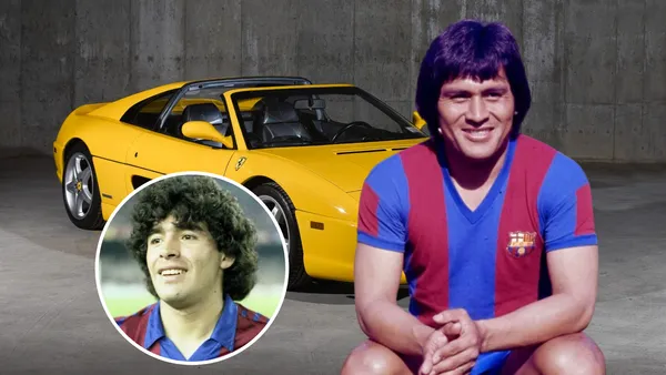 Hugo Sotil - Diego Maradona (Foto: Barcelona)