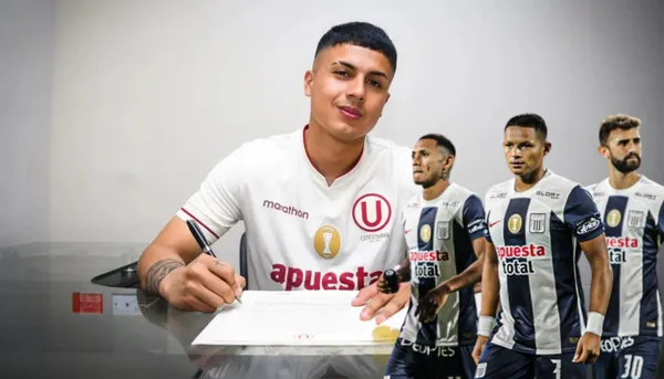 Jairo Concha con la camiseta de Universitario de Deportes.