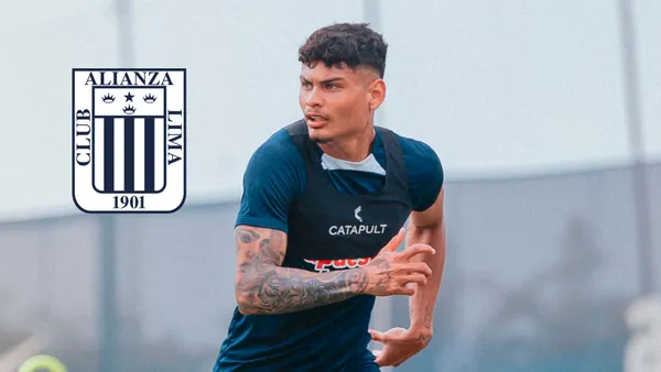 Jeriel De Santis entrenando con Alianza Lima