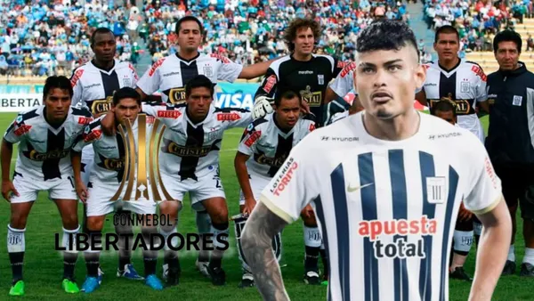 Jeriel De Santis mirando al plantel titular de Alianza Lima en la Copa Libertadores 2010