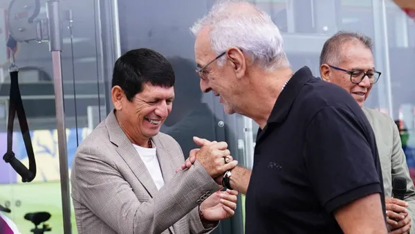 Jorge Fossati - Agustín Lozano (Foto: Infobae)