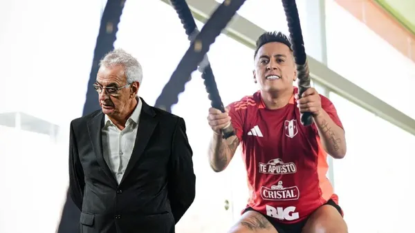 Jorge Fossati - Christian Cueva (Foto: FPF)