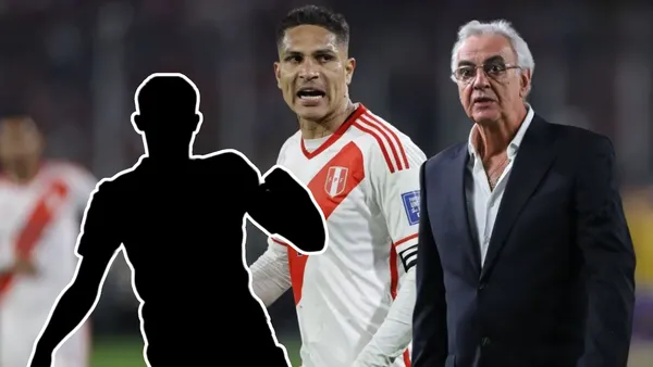 Jorge Fossati serio y Paolo Guerrero renegando (Foto: Andina)