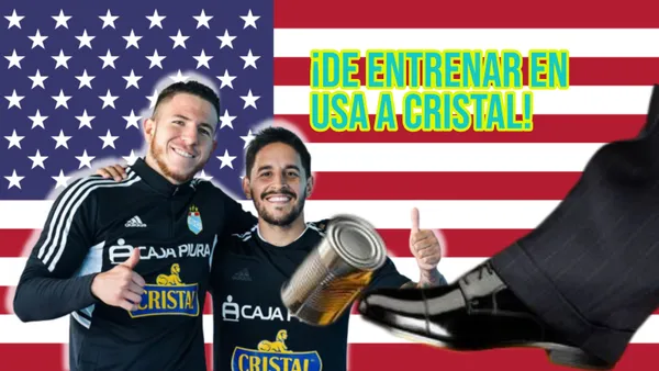 Jugador peruano entrena con Sporting Cristal en La Florida.