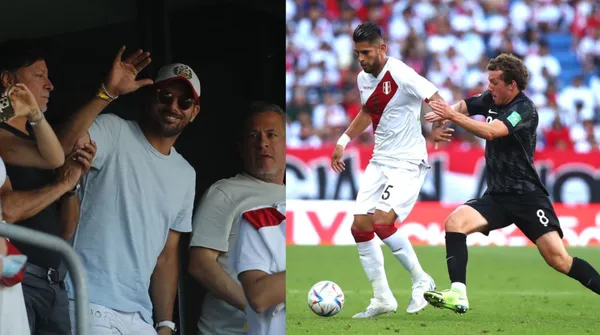 Jugador peruano visitó al “equipo de todos” en el duelo ante los neozelandeses