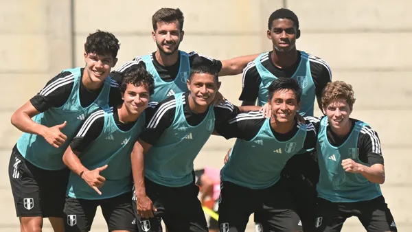Jugadores de la Selección Peruana Sub 23.