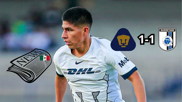 La joya peruana fue titular en el duelo de Pumas ante Querétaro.