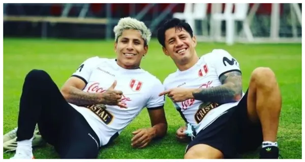 Lapadula y Ruidíaz. FOTO: Willax TV