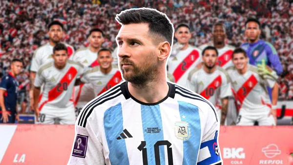 Lionel Messi viendo para un costado (Foto: Selección Peruana)