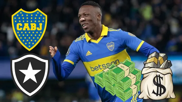 Luis Advíncula vistiendo y celebrando con la camiseta de Boca Juniors
