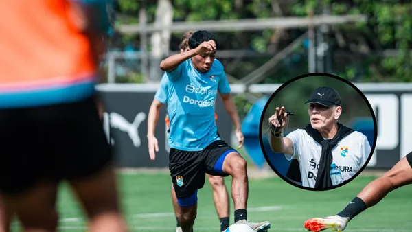Maxloren Castro - Paulo Autuori (Foto: X de Sporting Cristal)