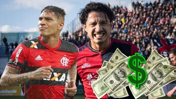 Mientras Lapadula cobra $936 mil en Cagliari, lo que ganaba Guerrero en Flamengo