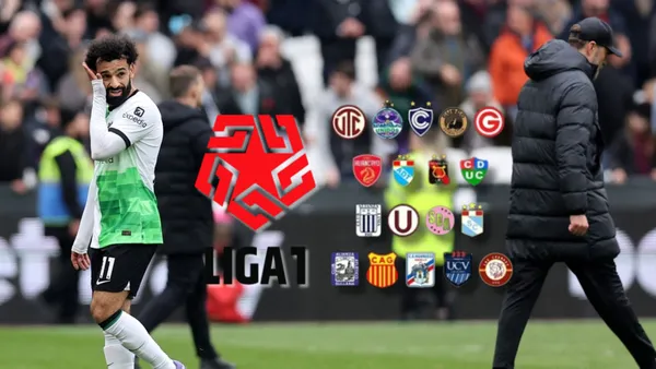 Mohamed Salah y Jurgen Klopp en Liverpool