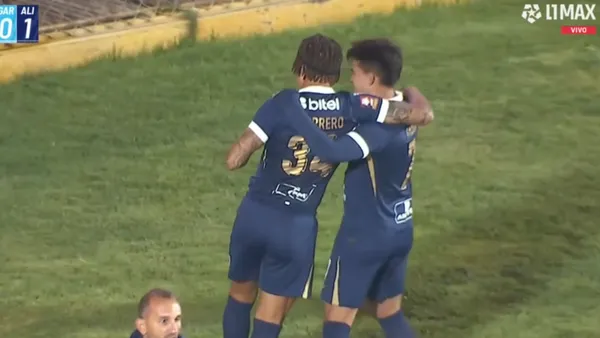 Paolo Guerrero celebrando (Foto: Captura L1 Max).