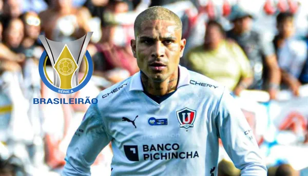 Paolo Guerrero con la camiseta de LDU de Quito.
