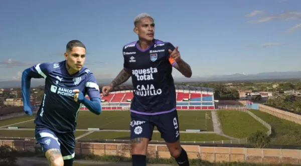 Paolo Guerrero con la camiseta de Liga de Quito y César Vallejo. FOTO: 'X'