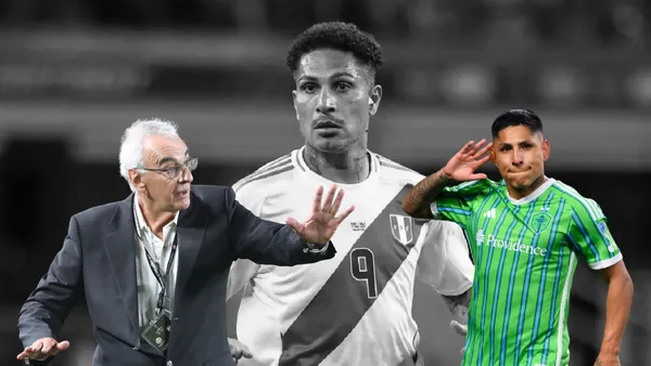 Paolo Guerrero - Jorge Fossati - Raúl Ruidíaz (Foto: AFP)