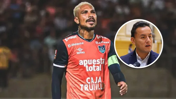 Paolo Guerrero - Richard Acuña (Foto: Club UCV)
